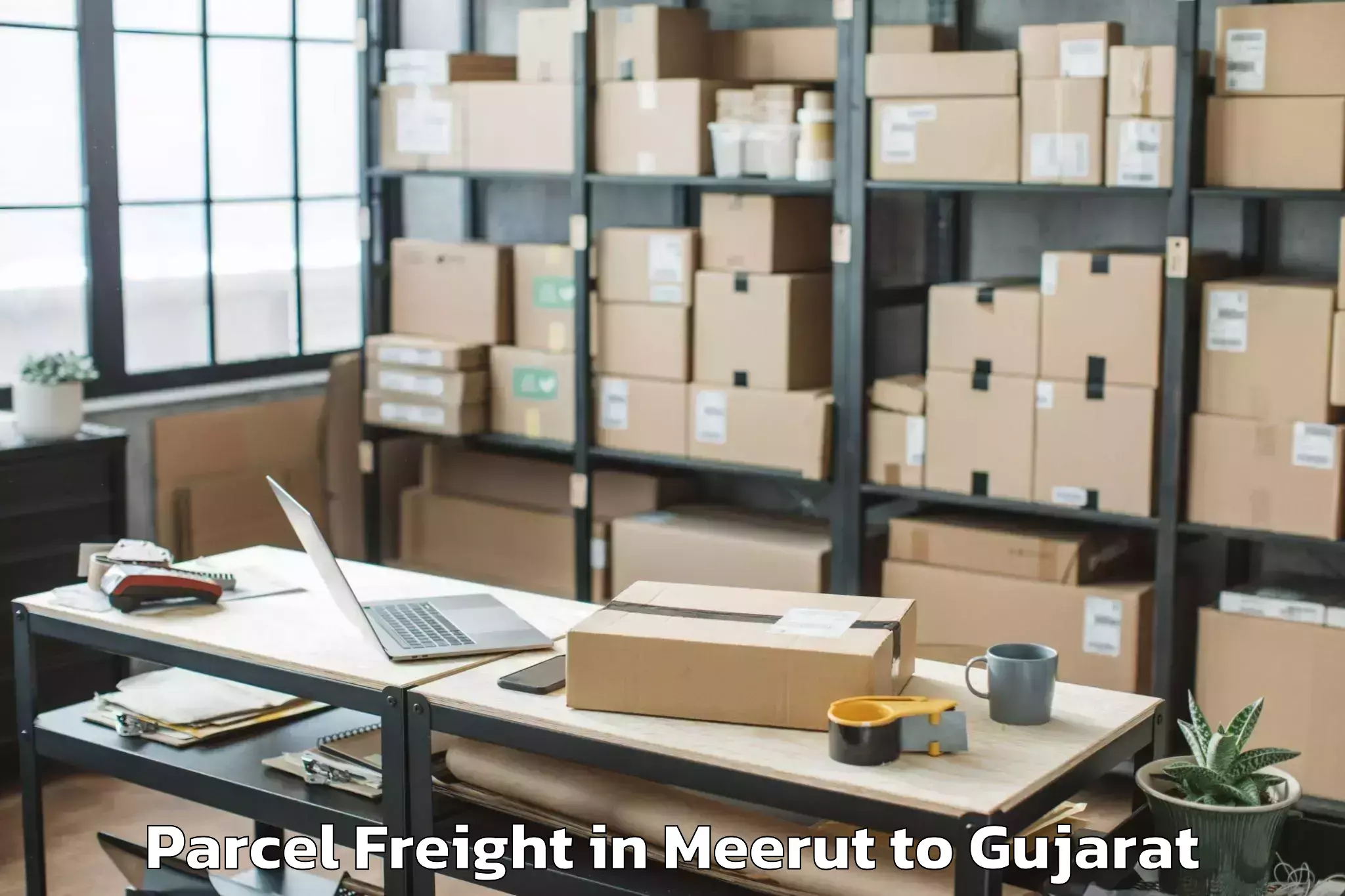 Book Your Meerut to Kotiya Parcel Freight Today